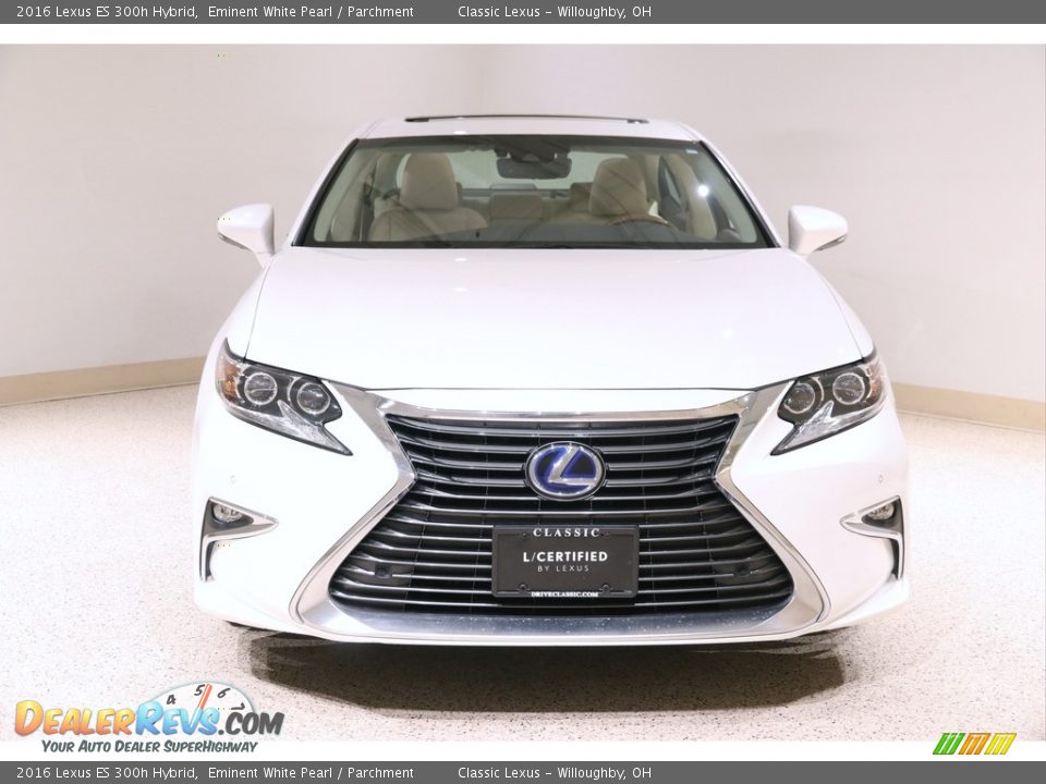 2016 Lexus ES 300h Hybrid Eminent White Pearl / Parchment Photo #2