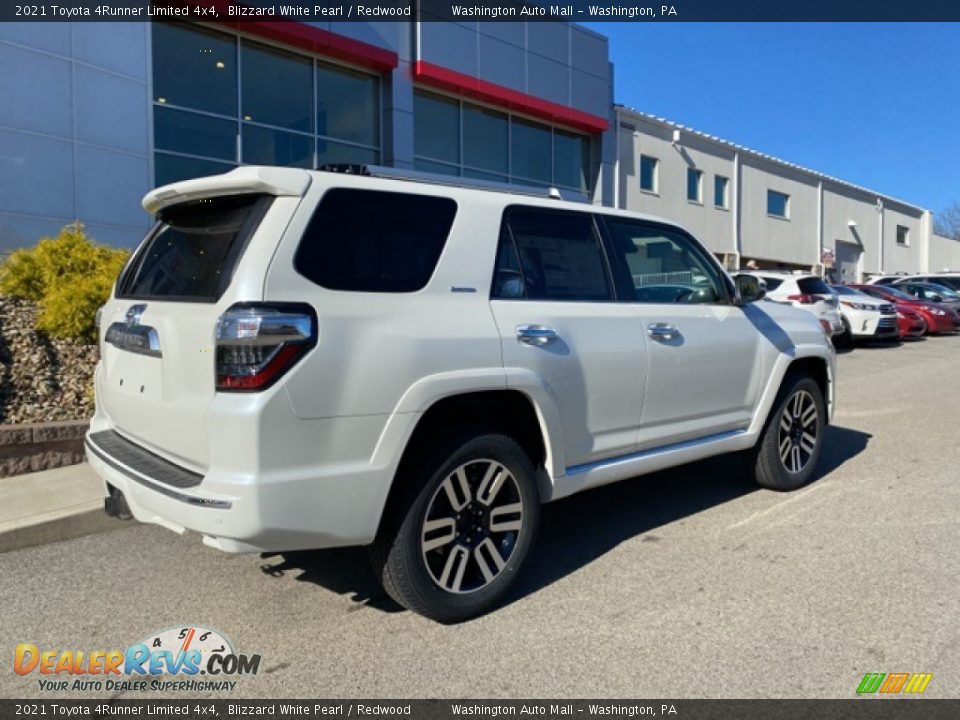 2021 Toyota 4Runner Limited 4x4 Blizzard White Pearl / Redwood Photo #14