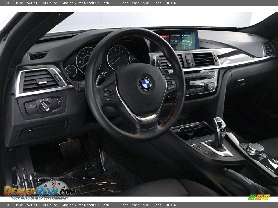 2018 BMW 4 Series 430i Coupe Glacier Silver Metallic / Black Photo #21