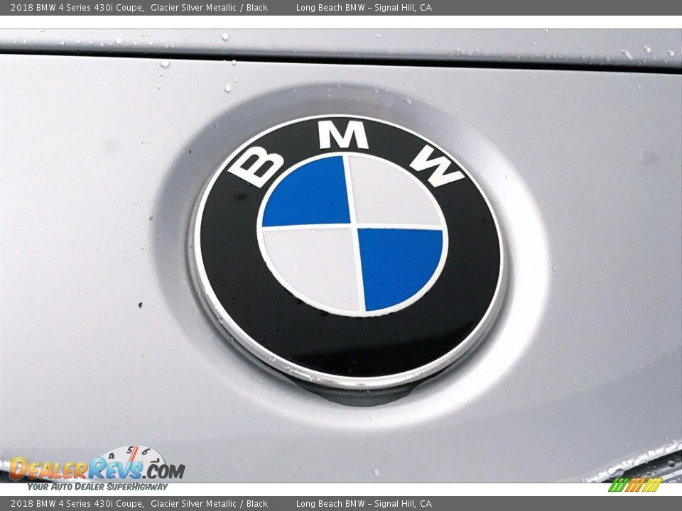 2018 BMW 4 Series 430i Coupe Glacier Silver Metallic / Black Photo #32
