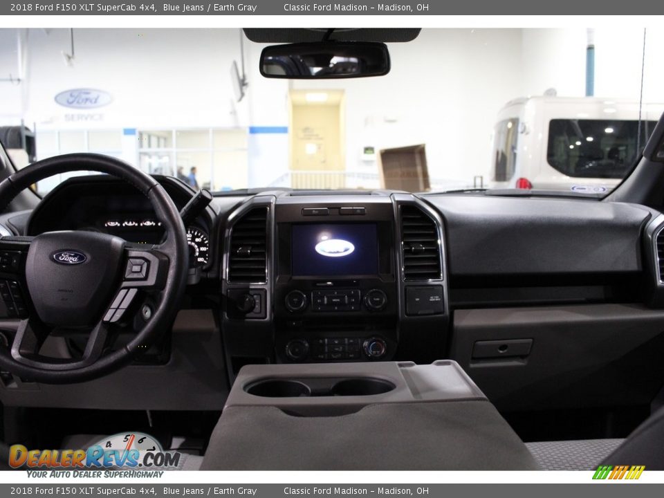 2018 Ford F150 XLT SuperCab 4x4 Blue Jeans / Earth Gray Photo #10
