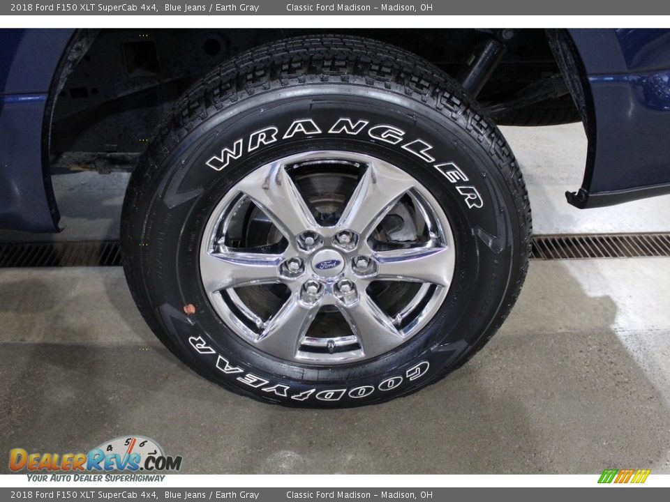 2018 Ford F150 XLT SuperCab 4x4 Blue Jeans / Earth Gray Photo #14