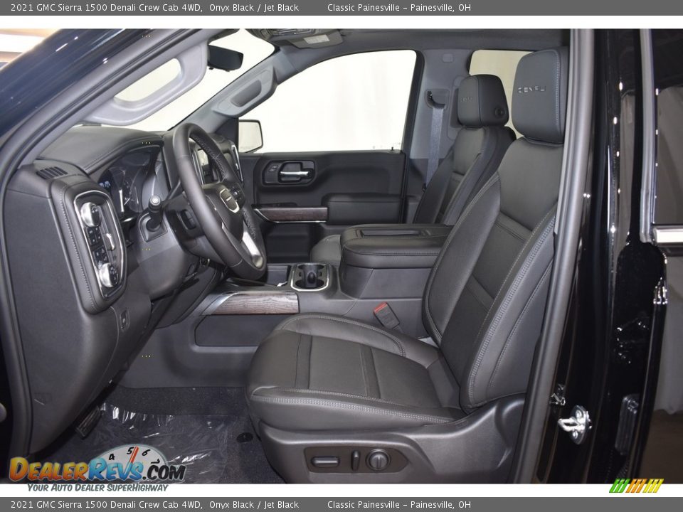 Jet Black Interior - 2021 GMC Sierra 1500 Denali Crew Cab 4WD Photo #8