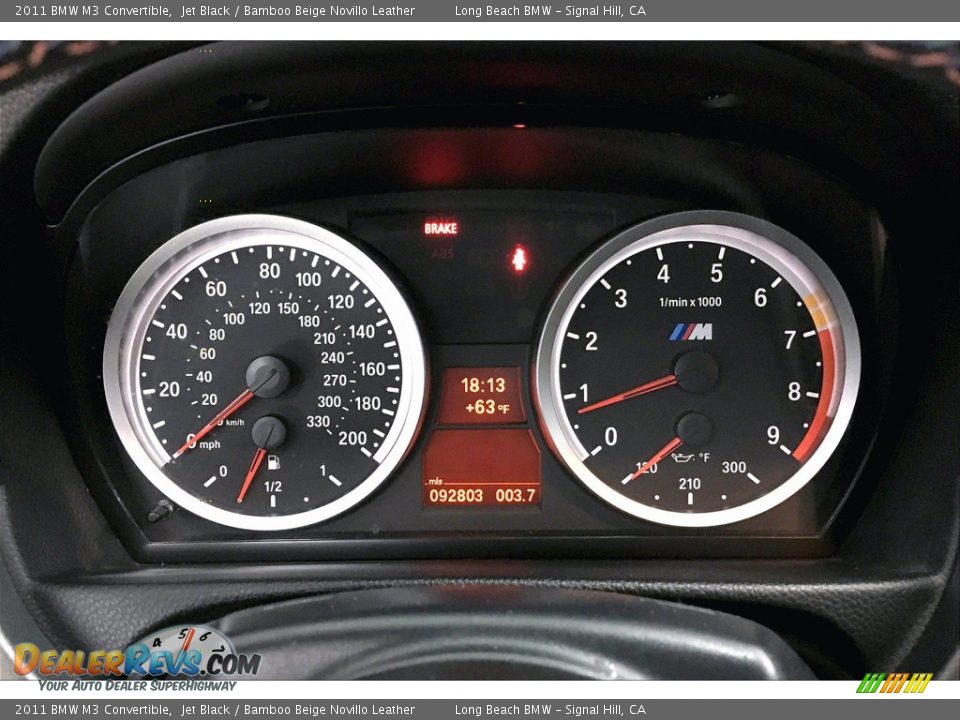 2011 BMW M3 Convertible Gauges Photo #20