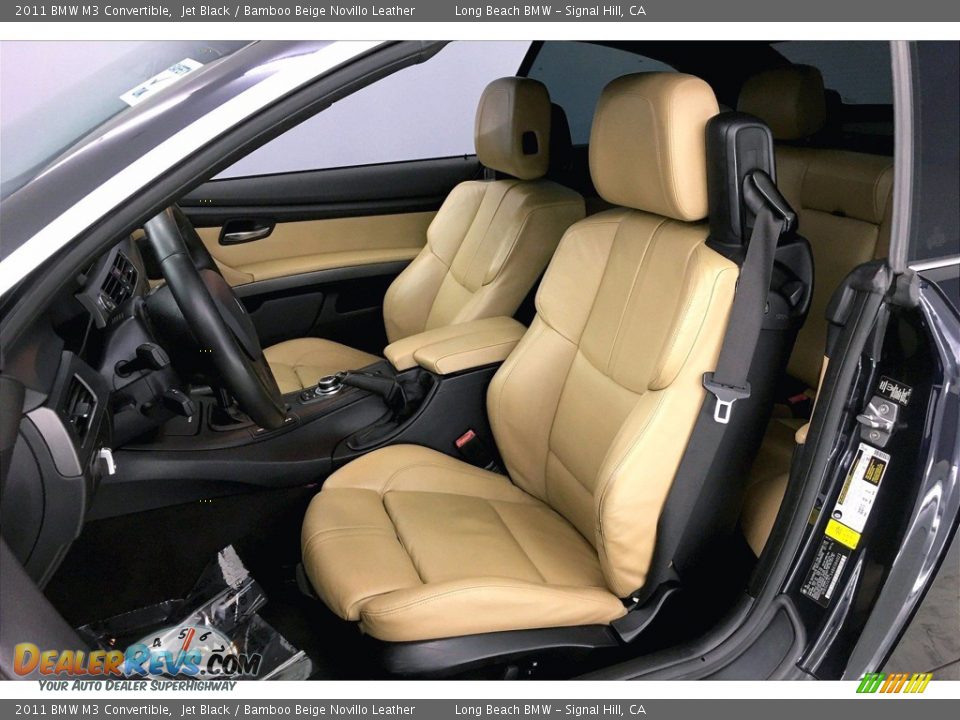 Bamboo Beige Novillo Leather Interior - 2011 BMW M3 Convertible Photo #27