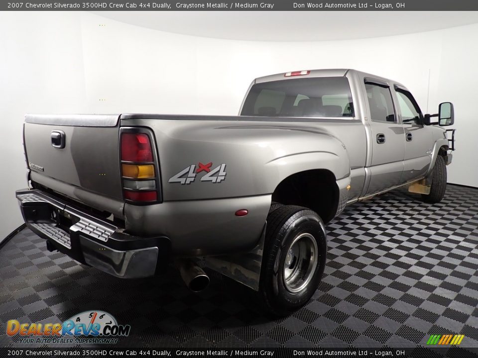 2007 Chevrolet Silverado 3500HD Crew Cab 4x4 Dually Graystone Metallic / Medium Gray Photo #15