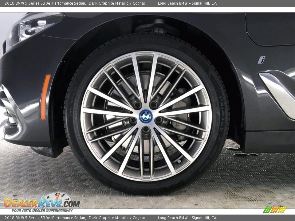2018 BMW 5 Series 530e iPerfomance Sedan Dark Graphite Metallic / Cognac Photo #8