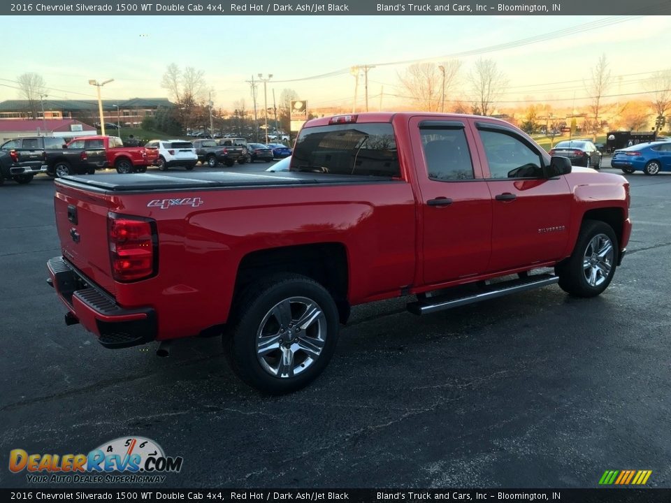 2016 Chevrolet Silverado 1500 WT Double Cab 4x4 Red Hot / Dark Ash/Jet Black Photo #6