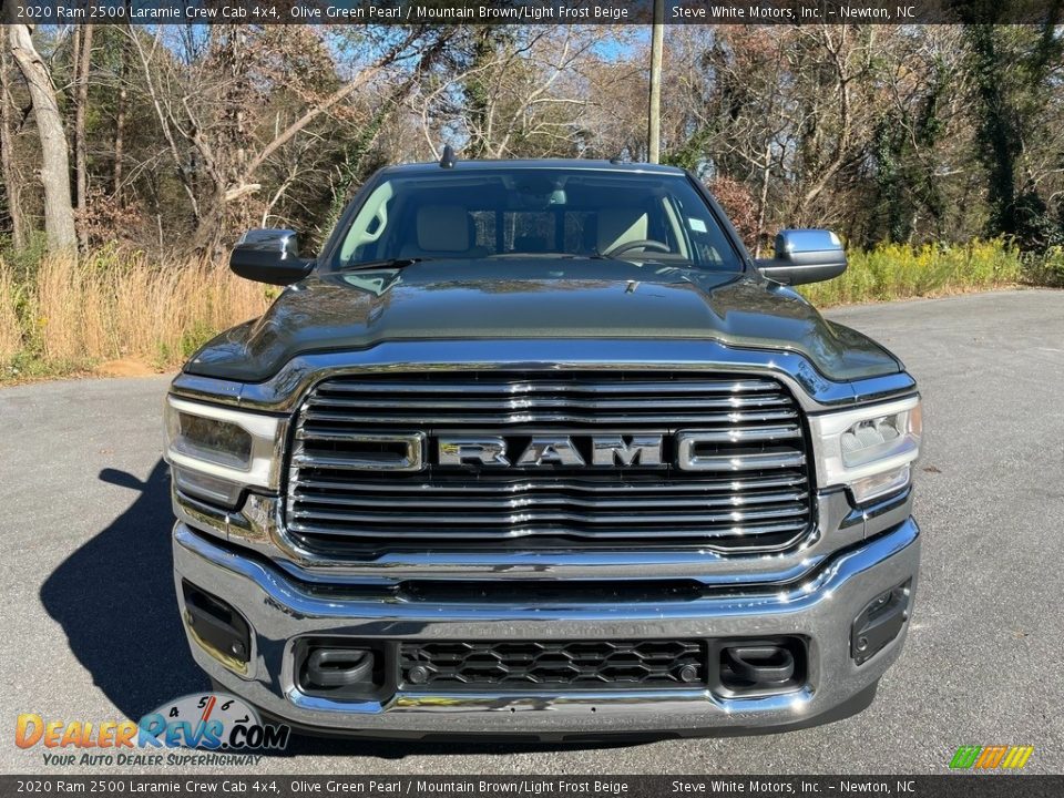 2020 Ram 2500 Laramie Crew Cab 4x4 Olive Green Pearl / Mountain Brown/Light Frost Beige Photo #3