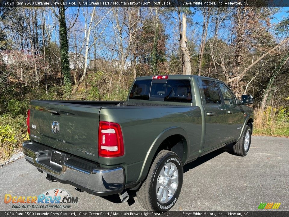 2020 Ram 2500 Laramie Crew Cab 4x4 Olive Green Pearl / Mountain Brown/Light Frost Beige Photo #6
