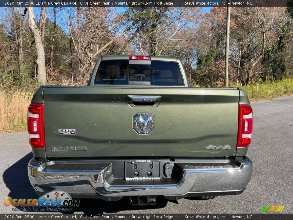 2020 Ram 2500 Laramie Crew Cab 4x4 Olive Green Pearl / Mountain Brown/Light Frost Beige Photo #7