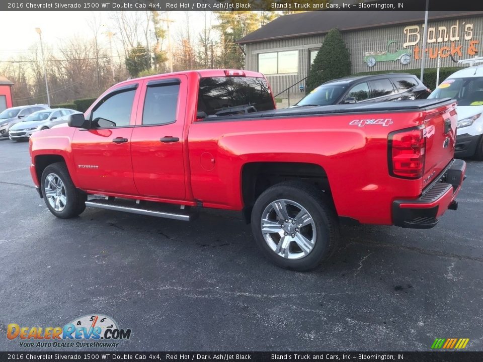 2016 Chevrolet Silverado 1500 WT Double Cab 4x4 Red Hot / Dark Ash/Jet Black Photo #12