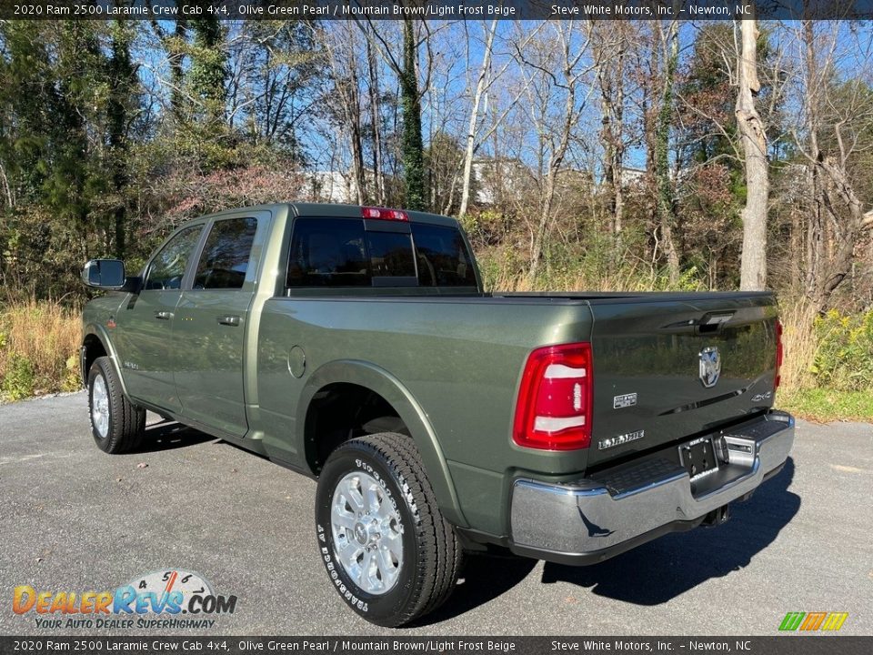 2020 Ram 2500 Laramie Crew Cab 4x4 Olive Green Pearl / Mountain Brown/Light Frost Beige Photo #9