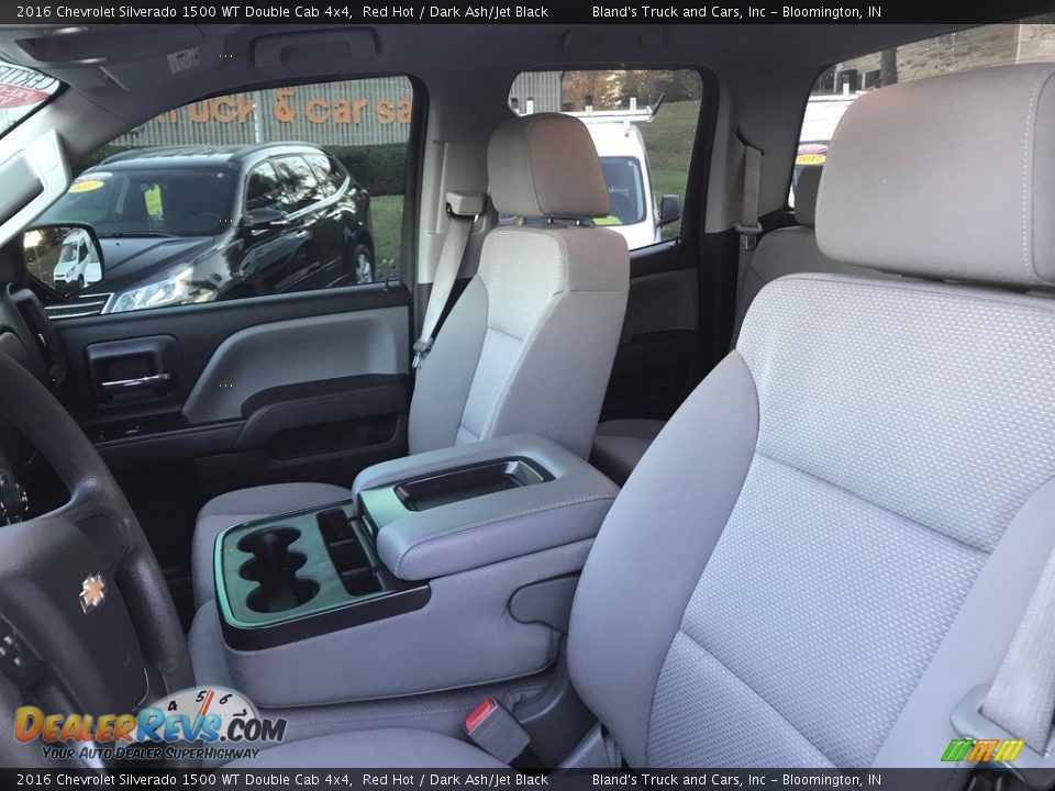 Front Seat of 2016 Chevrolet Silverado 1500 WT Double Cab 4x4 Photo #15