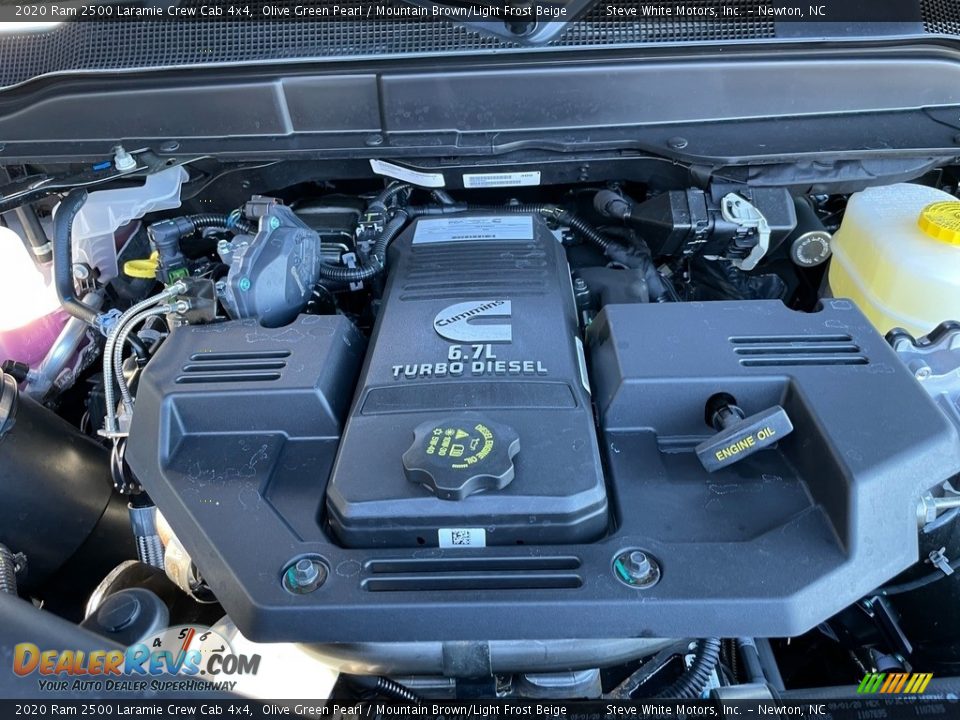 2020 Ram 2500 Laramie Crew Cab 4x4 Olive Green Pearl / Mountain Brown/Light Frost Beige Photo #10