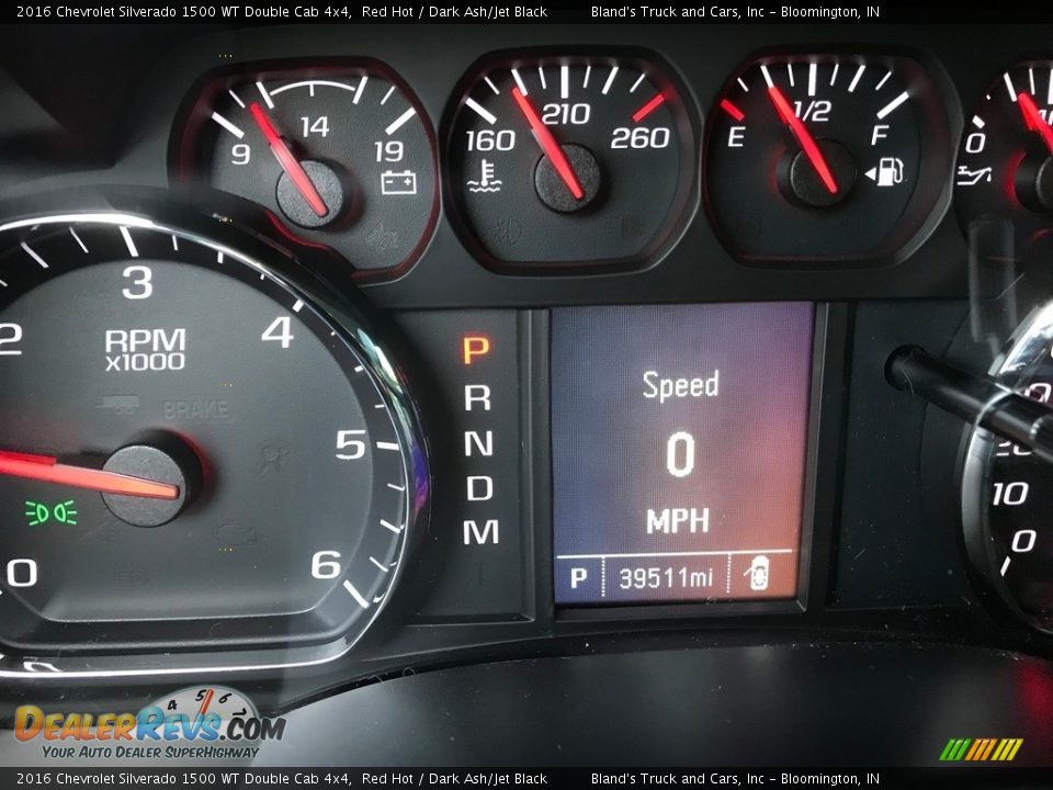 2016 Chevrolet Silverado 1500 WT Double Cab 4x4 Gauges Photo #18