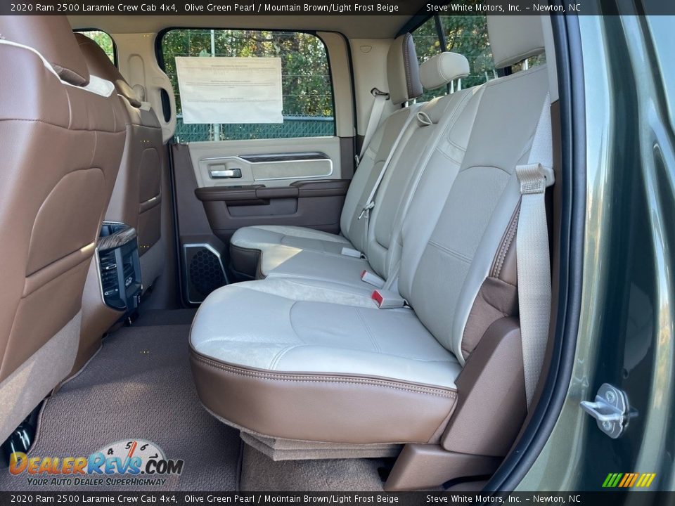 Rear Seat of 2020 Ram 2500 Laramie Crew Cab 4x4 Photo #14