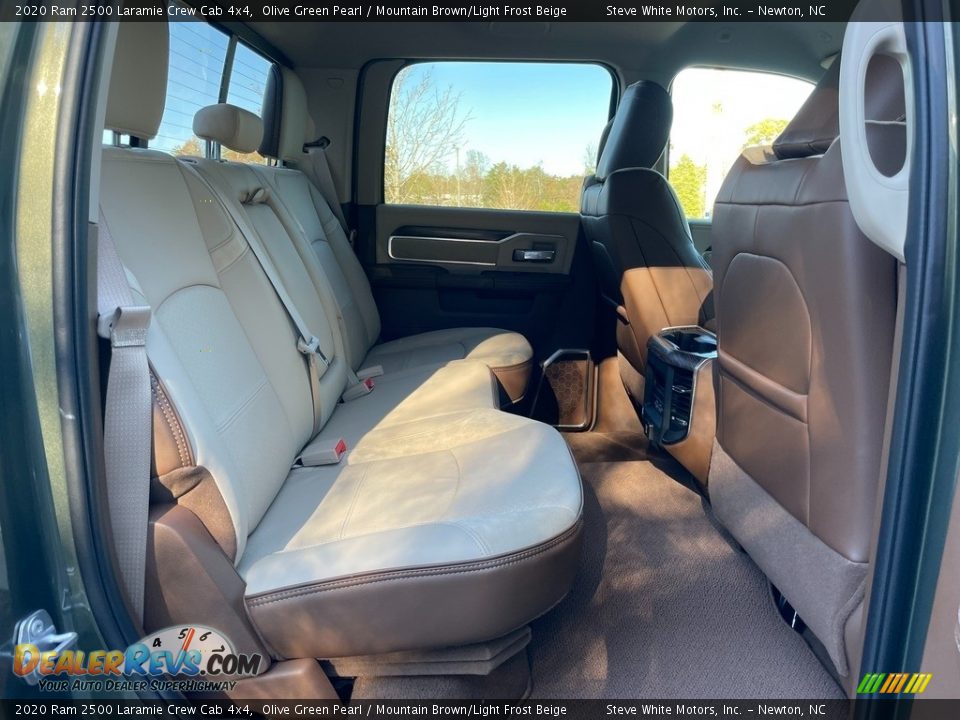 Rear Seat of 2020 Ram 2500 Laramie Crew Cab 4x4 Photo #16