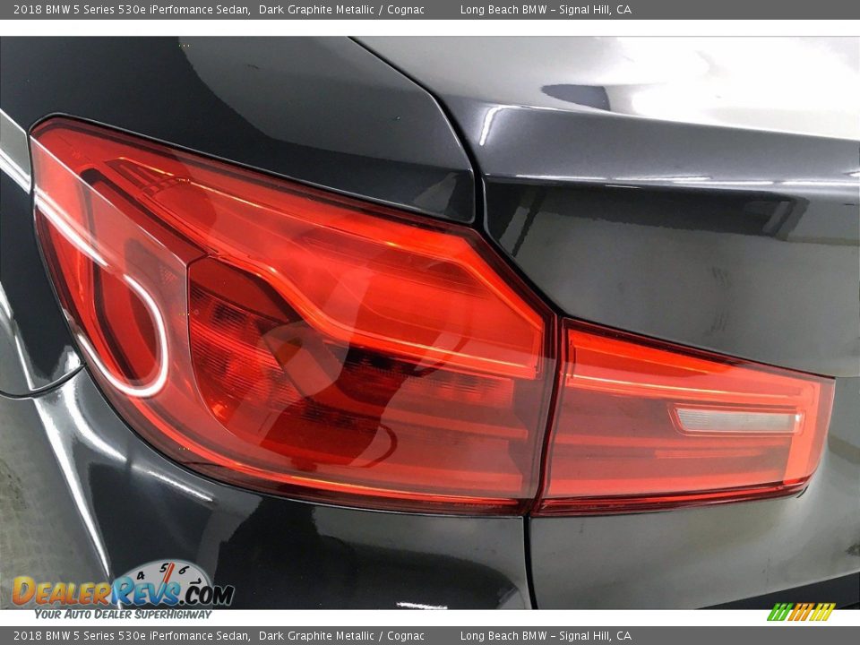 2018 BMW 5 Series 530e iPerfomance Sedan Dark Graphite Metallic / Cognac Photo #27