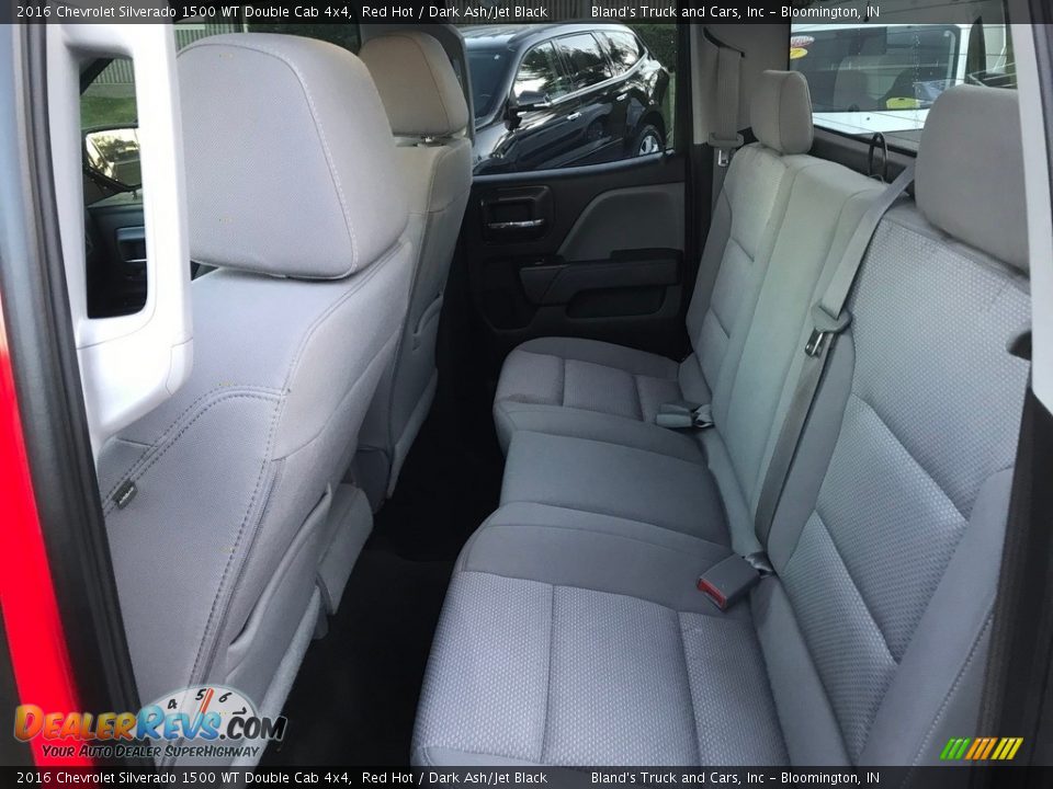 Rear Seat of 2016 Chevrolet Silverado 1500 WT Double Cab 4x4 Photo #29