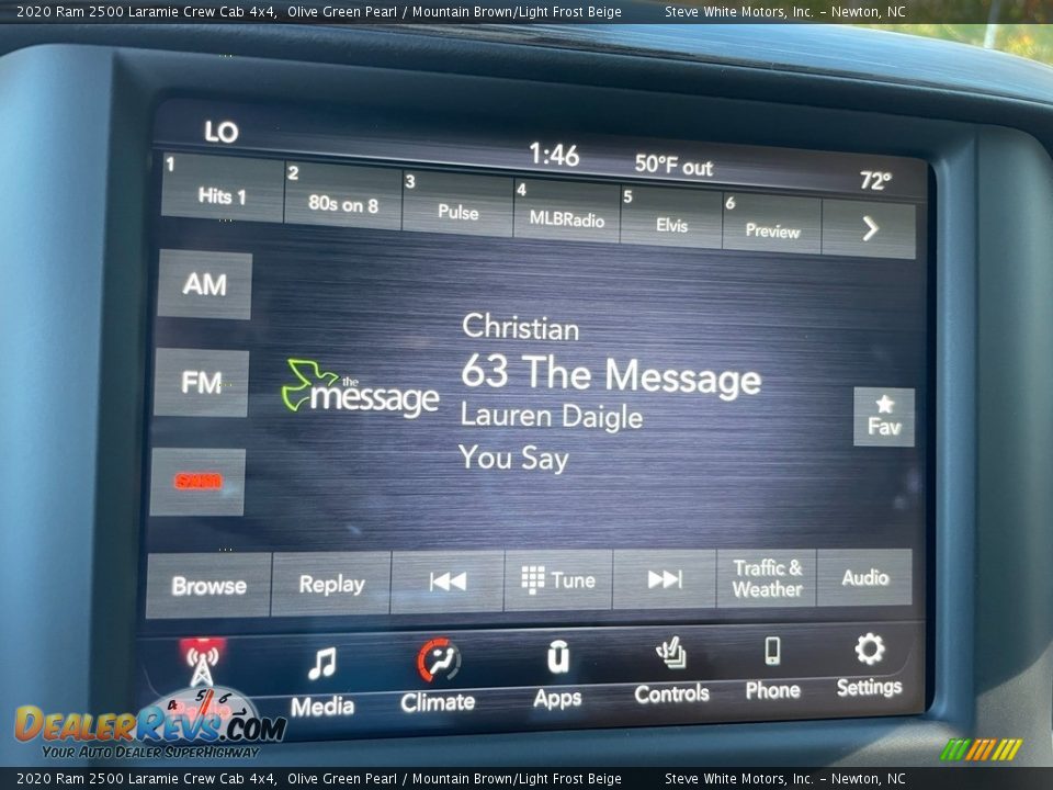 Audio System of 2020 Ram 2500 Laramie Crew Cab 4x4 Photo #24