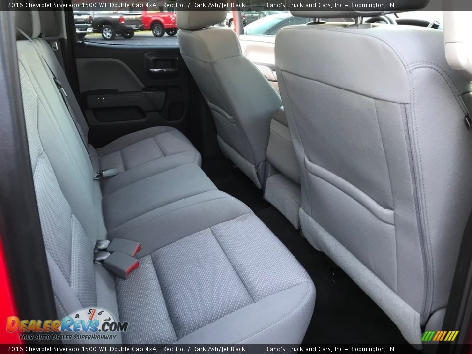 Rear Seat of 2016 Chevrolet Silverado 1500 WT Double Cab 4x4 Photo #31