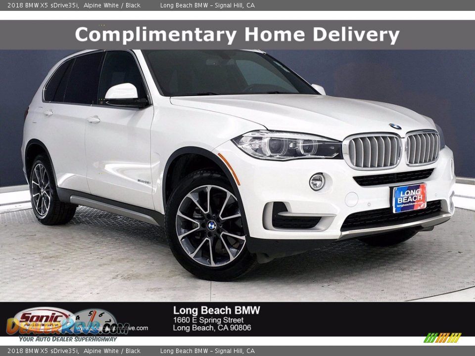 2018 BMW X5 sDrive35i Alpine White / Black Photo #1