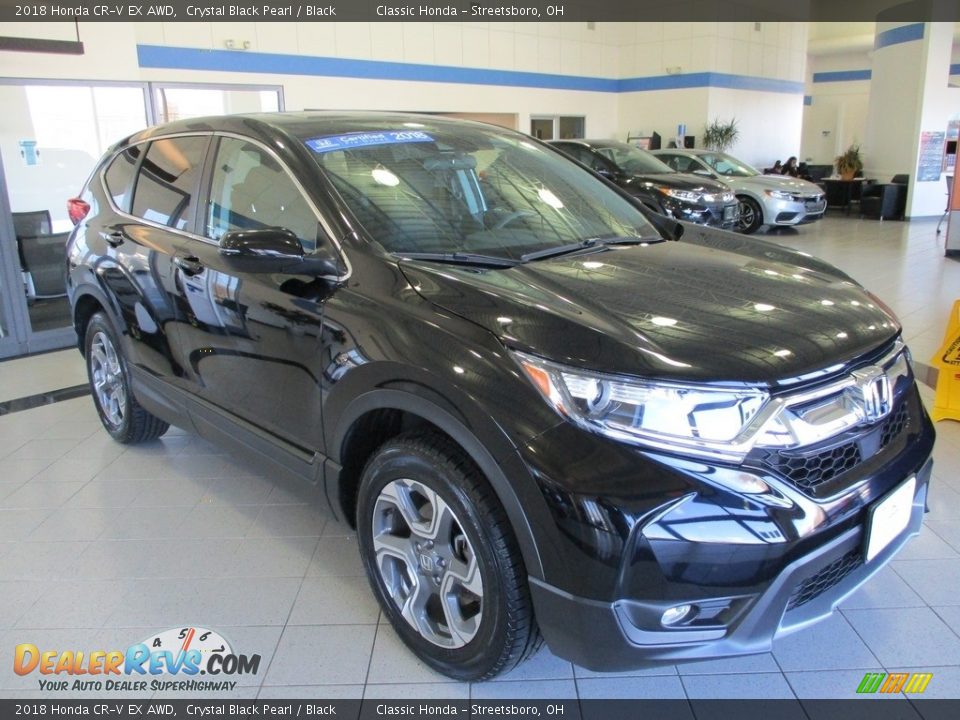 2018 Honda CR-V EX AWD Crystal Black Pearl / Black Photo #3