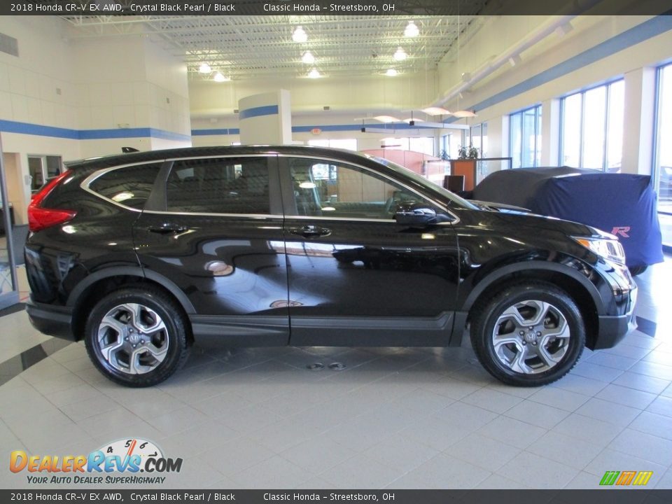 2018 Honda CR-V EX AWD Crystal Black Pearl / Black Photo #4