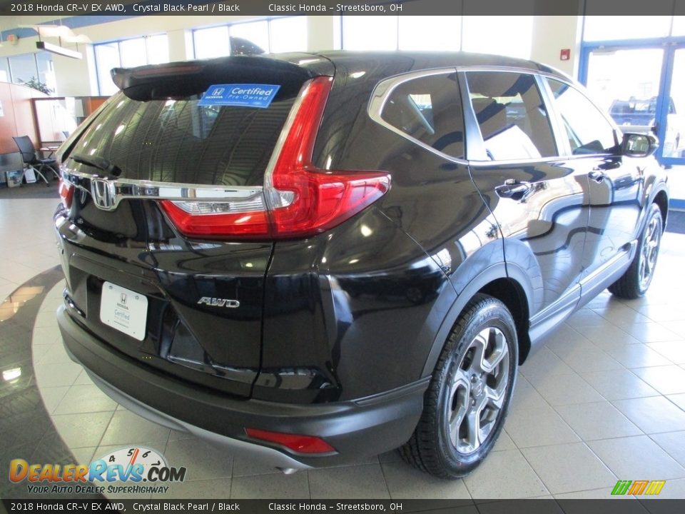 2018 Honda CR-V EX AWD Crystal Black Pearl / Black Photo #7