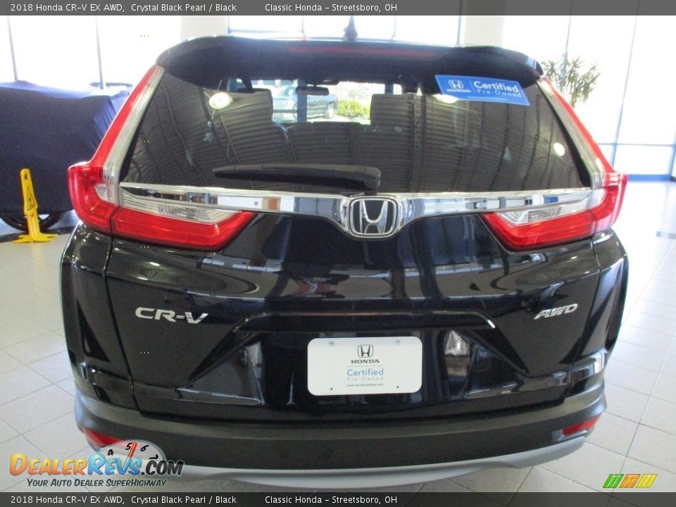 2018 Honda CR-V EX AWD Crystal Black Pearl / Black Photo #8