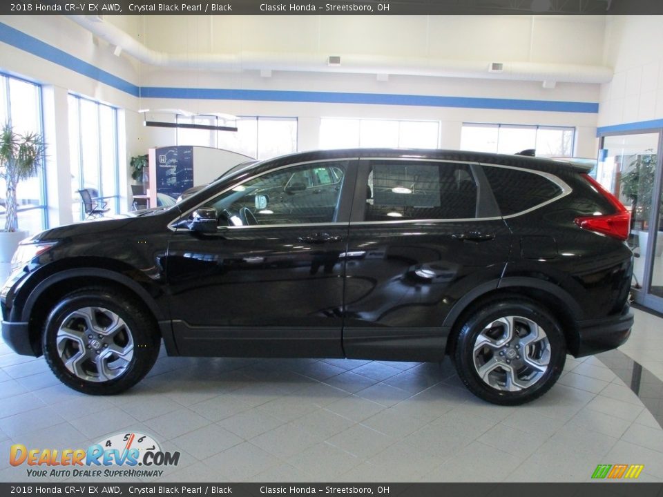 2018 Honda CR-V EX AWD Crystal Black Pearl / Black Photo #10