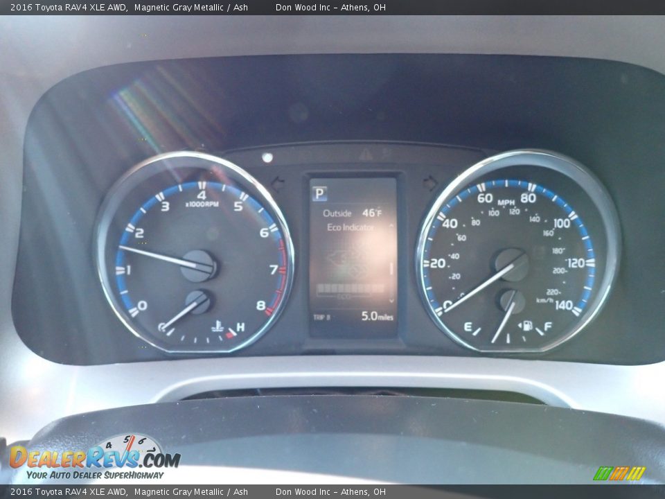 2016 Toyota RAV4 XLE AWD Magnetic Gray Metallic / Ash Photo #24