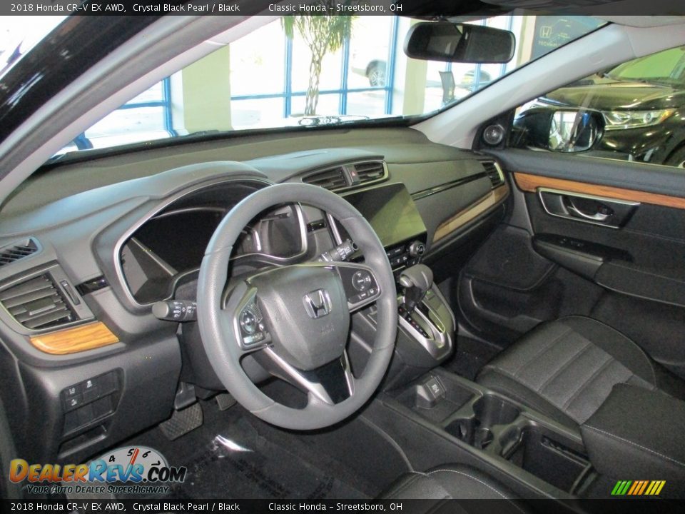 2018 Honda CR-V EX AWD Crystal Black Pearl / Black Photo #27