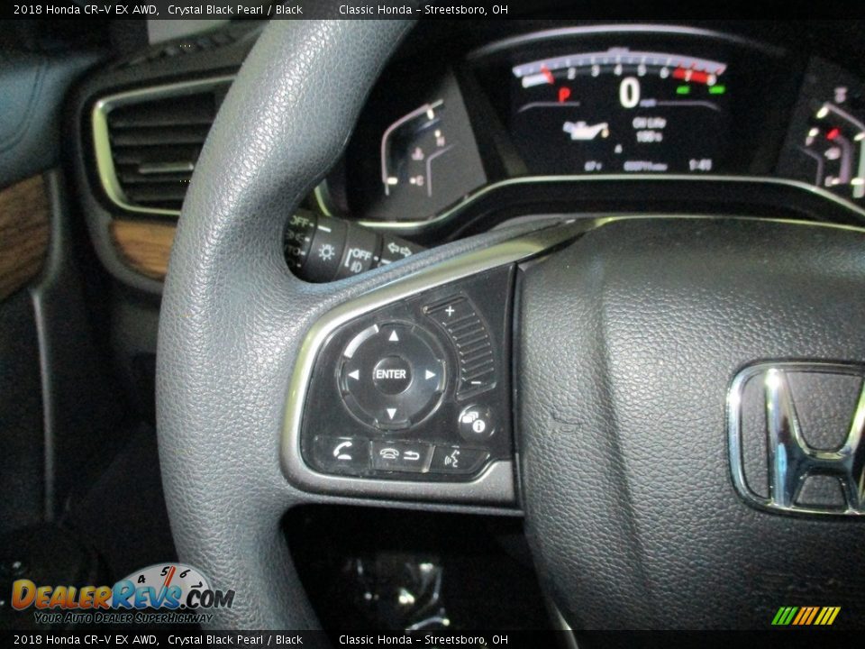 2018 Honda CR-V EX AWD Crystal Black Pearl / Black Photo #31