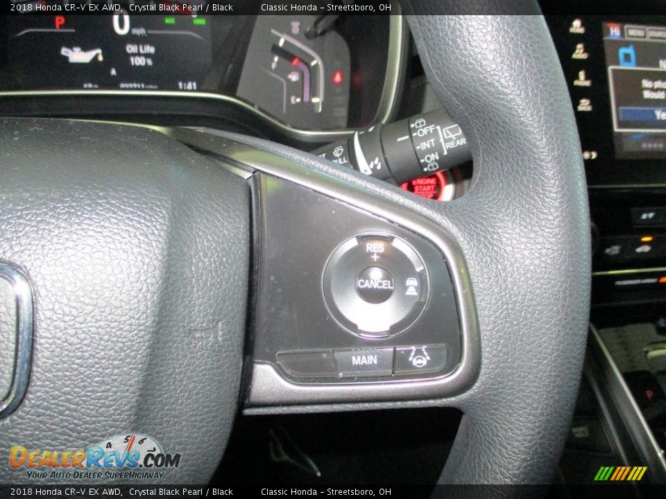 2018 Honda CR-V EX AWD Crystal Black Pearl / Black Photo #32