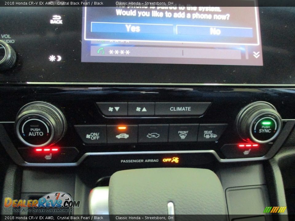 2018 Honda CR-V EX AWD Crystal Black Pearl / Black Photo #35