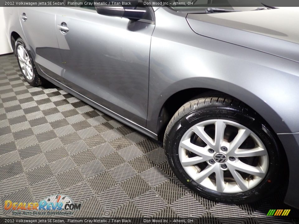 2012 Volkswagen Jetta SE Sedan Platinum Gray Metallic / Titan Black Photo #4