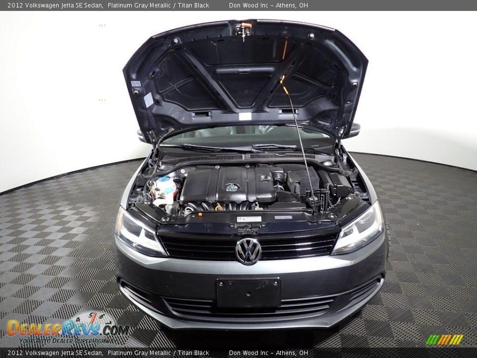 2012 Volkswagen Jetta SE Sedan Platinum Gray Metallic / Titan Black Photo #6