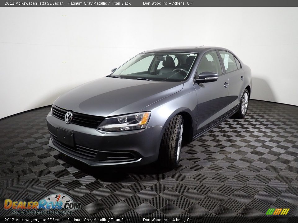 2012 Volkswagen Jetta SE Sedan Platinum Gray Metallic / Titan Black Photo #8