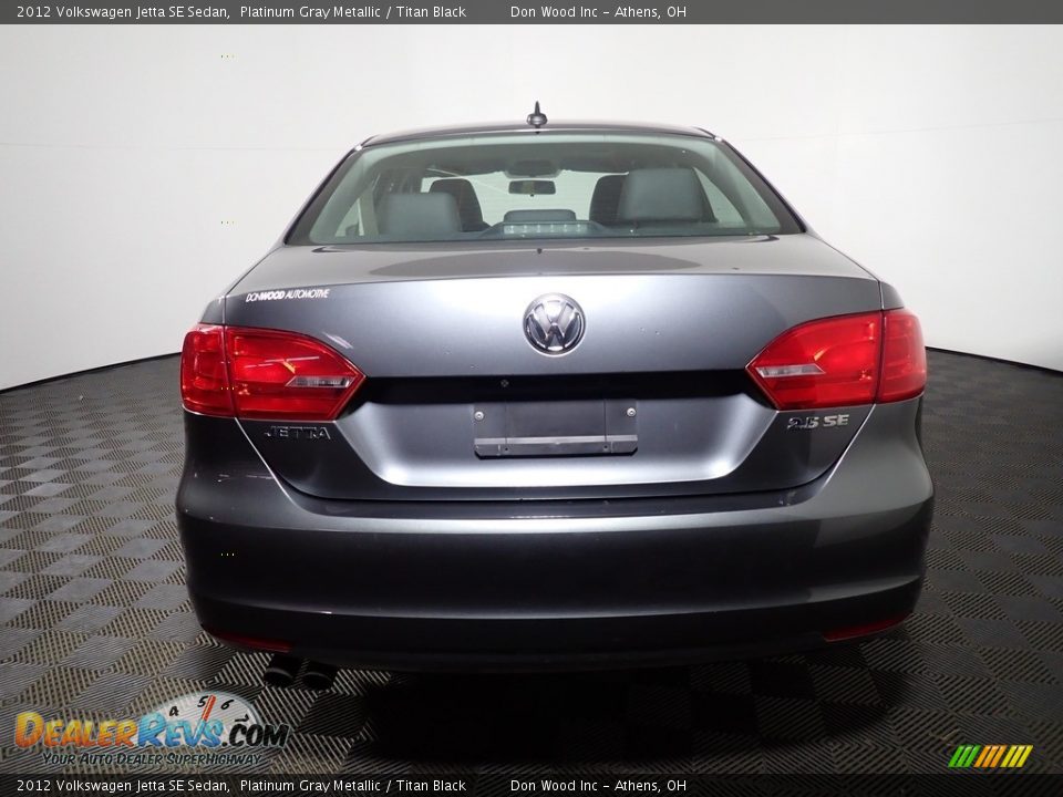 2012 Volkswagen Jetta SE Sedan Platinum Gray Metallic / Titan Black Photo #12