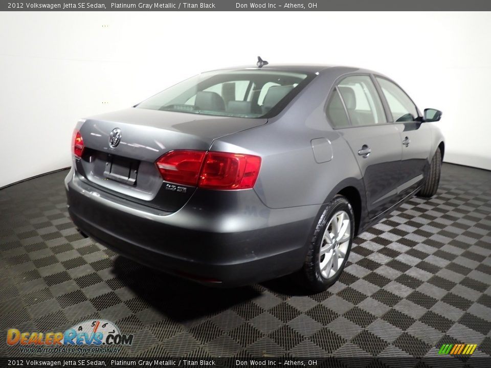 2012 Volkswagen Jetta SE Sedan Platinum Gray Metallic / Titan Black Photo #15