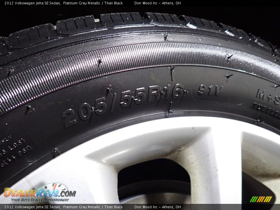 2012 Volkswagen Jetta SE Sedan Platinum Gray Metallic / Titan Black Photo #17