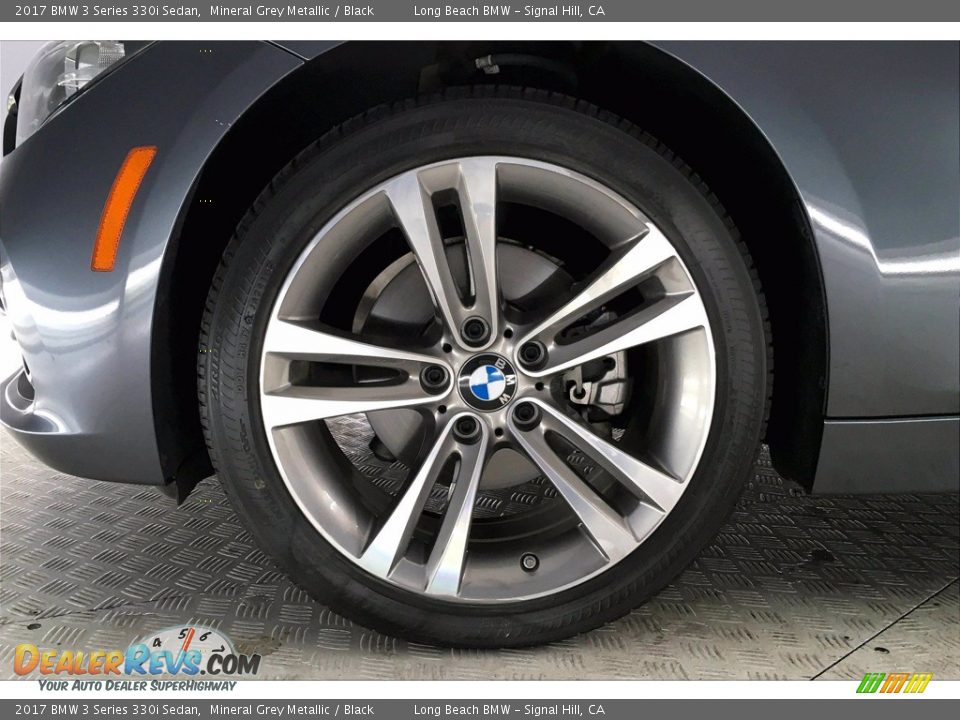 2017 BMW 3 Series 330i Sedan Mineral Grey Metallic / Black Photo #8