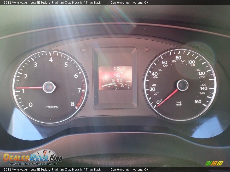 2012 Volkswagen Jetta SE Sedan Platinum Gray Metallic / Titan Black Photo #21