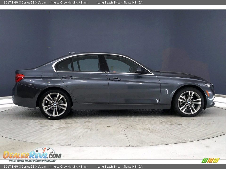 2017 BMW 3 Series 330i Sedan Mineral Grey Metallic / Black Photo #14