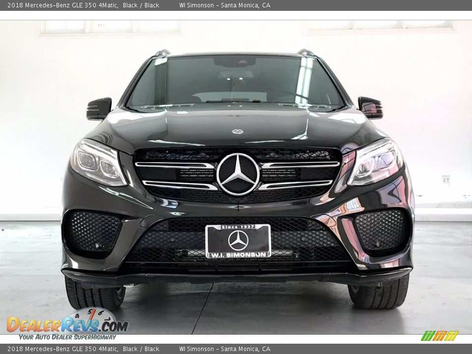 2018 Mercedes-Benz GLE 350 4Matic Black / Black Photo #2