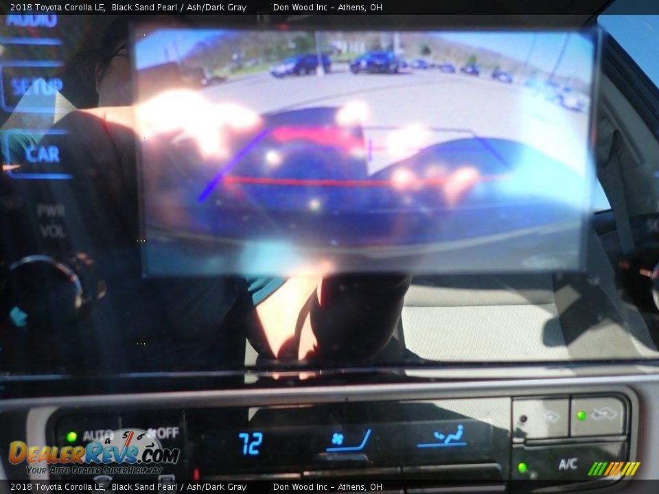 2018 Toyota Corolla LE Black Sand Pearl / Ash/Dark Gray Photo #2