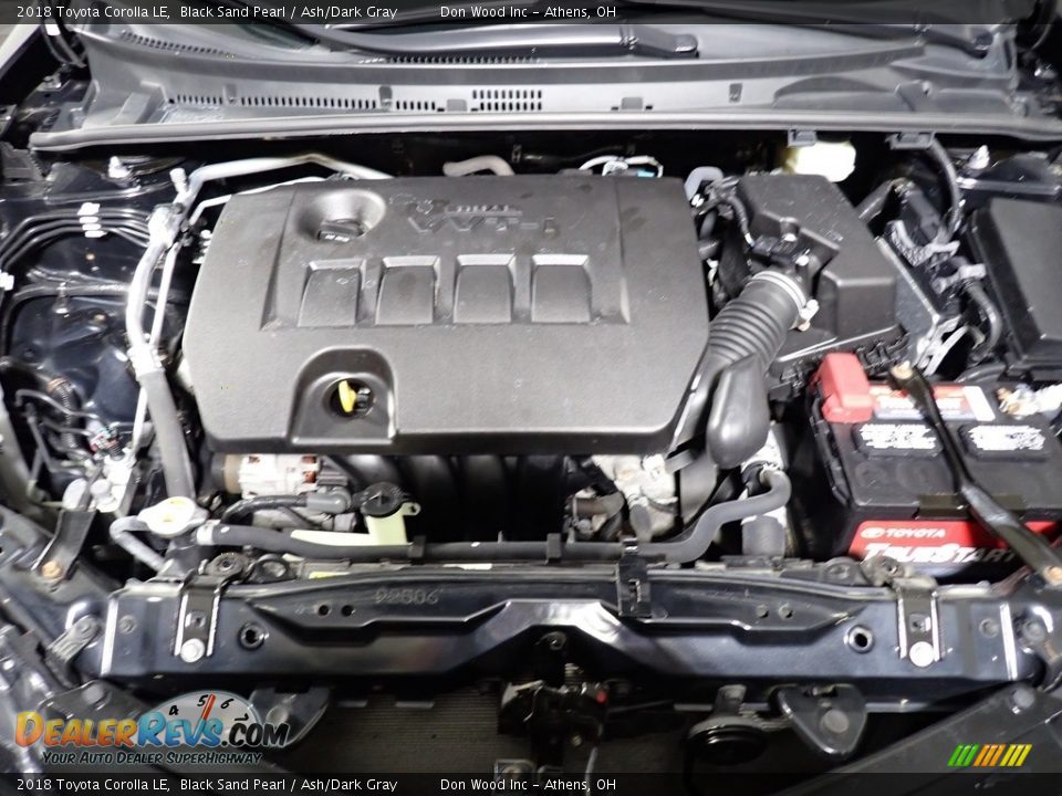 2018 Toyota Corolla LE Black Sand Pearl / Ash/Dark Gray Photo #7