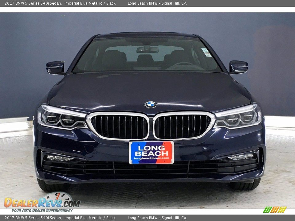 2017 BMW 5 Series 540i Sedan Imperial Blue Metallic / Black Photo #2
